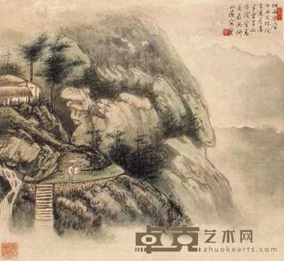 吴幻荪 山水 立轴 31×34cm